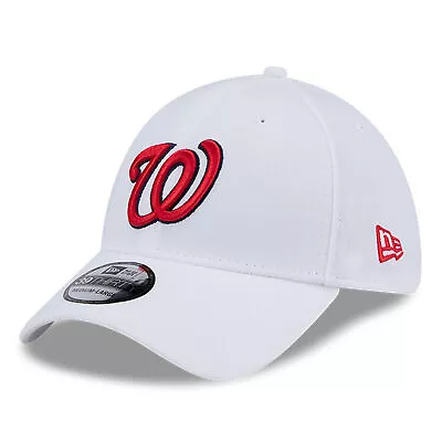 Men's New Era White Washington Nationals Evergreen 39THIRTY Flex Hat • $33.99
