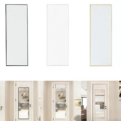 Long Wall Mirror Over Door Mirror Full Length Wall Door Hanging Mirrors Bathroom • £20.95