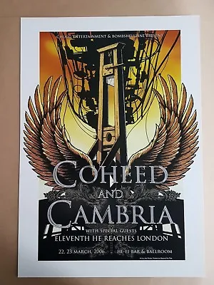 Coheed And Cambria Melbourne 2006 Concert Poster Art Joe Whyte  • $19