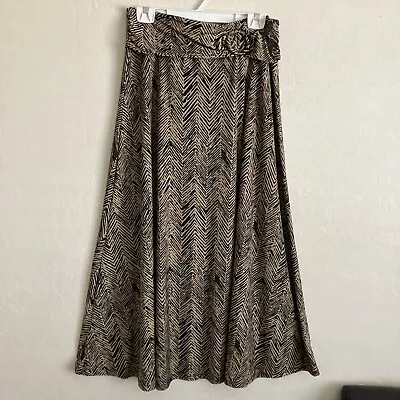 Robert Louis Maxi Skirt Womens 1X Pull On Long Lightweight Modest • $12.95