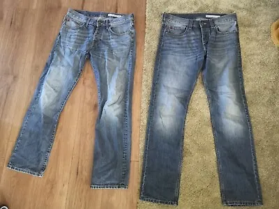 £1 • Buy Men Big Star Blue Jeans Trousers Tear On Back Pockets  Needs Repair Fix Hole