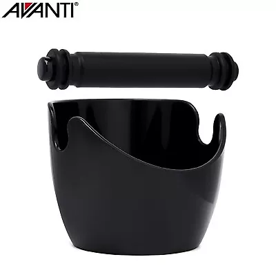 $23.95 • Buy  AVANTI COFFEE KNOCK BOX Bin Espresso Grinds Tamper Waste Tamp Tube BLACK