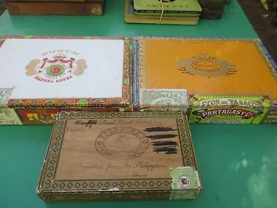 Empty Cigar Boxes Filipinas Punch Partagas Cigar Boxes  Vintage • $20