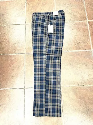 NEW Mens Regular Classic Fit Plaid Casual Dress Pants Full Cut Multi Color USA • $59.99