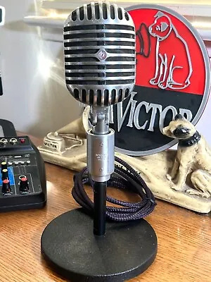 £347.73 • Buy Vintage 1960's Era Shure 55 Fatboy Dynamic Microphone, Working W/stand & Cable