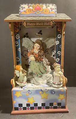 Vintage Montgomery Ward Wooden Christmas Musical Box  Hark The Herald Angels  • $34