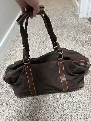 Banana Republic Brown Canvas Duffle Bag Weekender Bag • $35