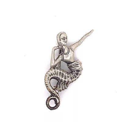 VTG Sterling Silver Mermaid Seahorse Ladies Pin Brooch! 139  • $33.99