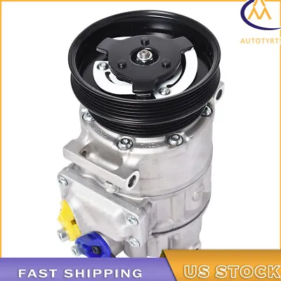 A/C Compressor+Clutch For VW JETTA 2.5L 2005-2014 Golf 2010-2014 Passat R32 2008 • $93.91