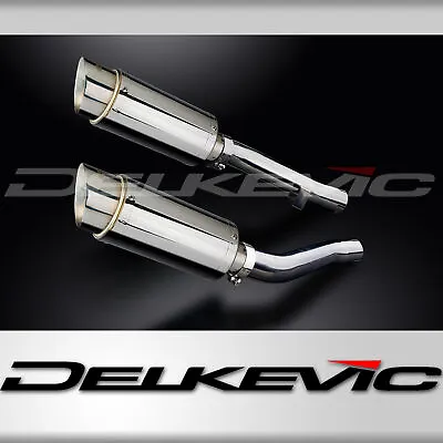 YAMAHA XJR1200 1995-1998 200mm ROUND STAINLESS SILENCER EXHAUST KIT • $429.39