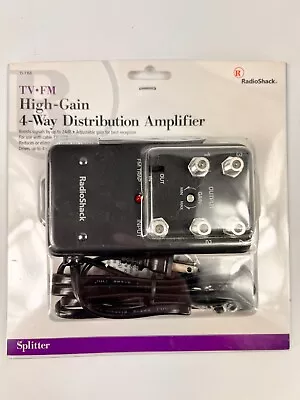 New High-Gain 4-Way Distribution Amplifier - Radio Shack • $24.99