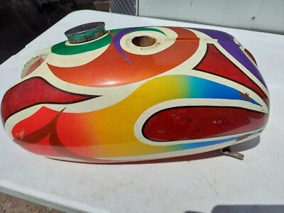 $399.99 • Buy Vintage Triumph Motorcycle Flame Painted Gas Tank Nice Overall Condition. 