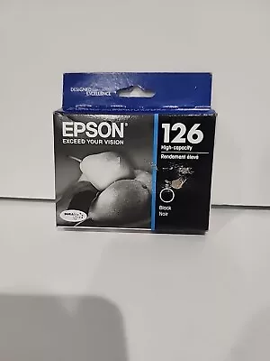 Epson 126 Black Ink Cartridge (T126120) Brand New Sealed Free Shipping  • $14.76