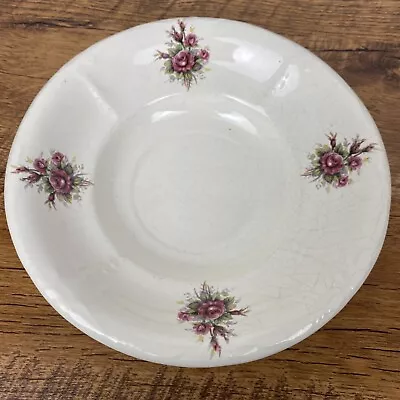 Vintage Ceramic Roses 7.5” Serving Bowl • $6