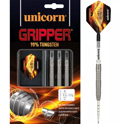 Unicorn Gripper 6 - 90% Tungsten Steel Tip Darts - 20g 22g & 24g • £41.95