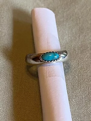 Sterling Silver - Vintage Turquoise Ring Size 5 1/2 • $15