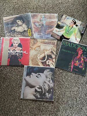 (7) Original Madonna Vinyl Album Record Lot Like A Prayer Like A Virgin Debut • $119.99