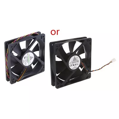 For Brushless Cooling Fan 12cm 4Pin Ball Bearing High Speed 4400rpm 12025 Fan • $22.92