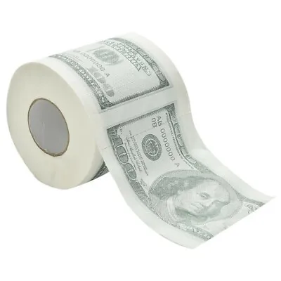 Toilet Paper Roll Printed Dollar Funny Money 100% Best Toilet Paper Best Quality • $9.99