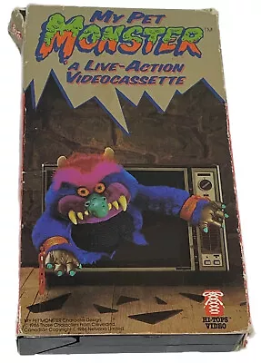 My Pet Monster A Live-Action Videocassette VHS Tape 1986 Hi-Tops Video Rare Kids • $85.14