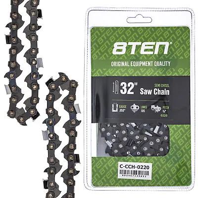 Semi Chisel Chainsaw Chain 32 Inch .050 3/8 105 DL For Echo Husqvarna Jonsered • $26.95