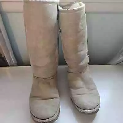 UGG Australia Womens ClassicTall Sand Color Sz 9 • $39.99