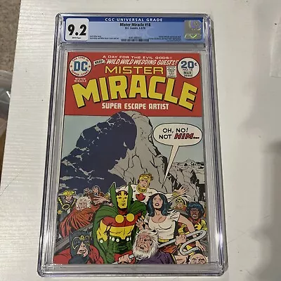 Mister Miracle #18 (1974) CGC 9.2 White Pages Jack Kirby Very Rare Book • $60