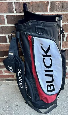 EUC Nike Golf Bag Dual Strap Buick Tiger Woods Carry Stand Bag  Red Black Silver • $125