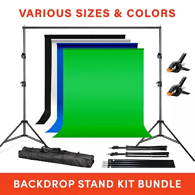 Photo Studio Premium Backdrop Stand Kit Adjustable Background Support Kit • $50.46