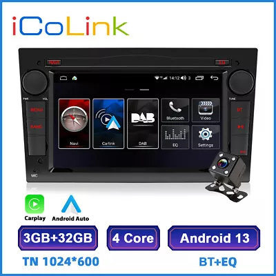 Android 13 Apple Carplay Radio For Vauxhall Vectra Corsa C/D GPS Navi Car Stereo • £149.99