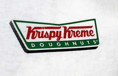 Krispy Kreme Donut T Shirt Tee Doughnuts Logo Graphic White  XL 100% Cotton Y2K • $19.99