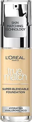 L'Oreal Paris True Match Liquid Foundation 30ml - Different Shades Choose Shade • £9.99