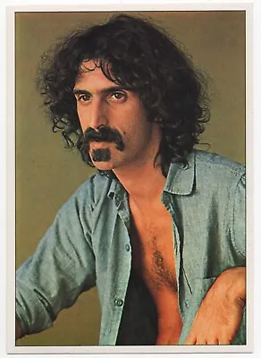 Frank Zappa Card Panini Pop Stars Sticker 1975 Mini-Poster Vintage Rock #23 • $76.50