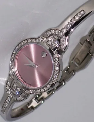 New Ladie's Movado Kara Pink 0605284 0.90.apx.custom Set Movado Diamond Watch. • $999