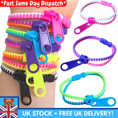 3 Sensory Zipper Fidget Bracelet Zip Stim Toys Stress Anxiety Relief Autism ADHD • £4.99