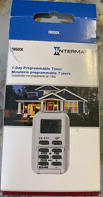 Intermatic Iw600k 7-DAY Programmable In-Wall Timer - • $25