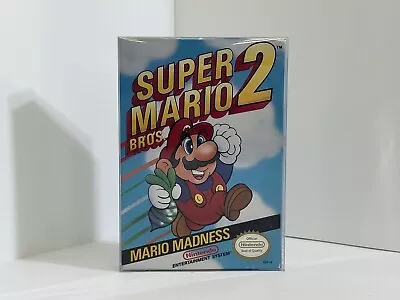 NES CIB Super Mario Bros 2 Complete In Box/ All Inserts/ Manual Poster Oval Seal • $168