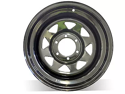 15X8  20P BLACK SUNRAYSIA STEEL WHEELS Suit PradoTritonHilux Ranger Patrol • $95