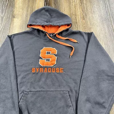 Vintage Syracuse Orange Sweatshirt Mens XL Gray Hoodie Football Team Sweater • $39.95