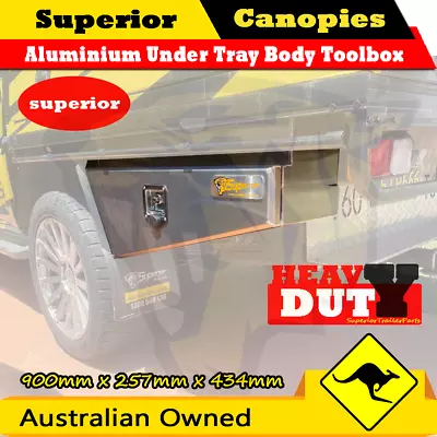 Aluminium Underbody Tray Toolbox 900 257 Flat Plate Pair Ute Undertray New 1pair • $339