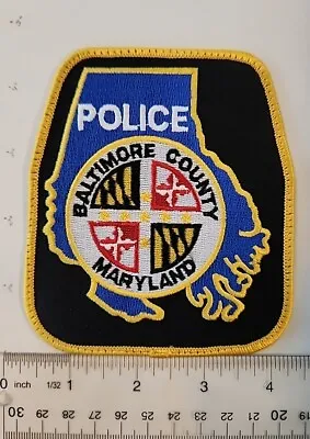 MD Baltimore County Maryland Police Shoulder Patch FREE SHIP • $5