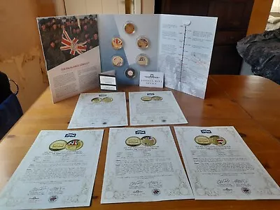 Falklands 40th Anniversary Gold Coin Collection One Of Only 4999 Complete Sets. • £600