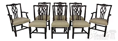 L58509EC: Set Of 8 KINDEL Chippendale Mahogany Dining Room Chairs • $3595