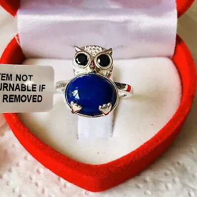 £12.99 • Buy Lapis Lazuli & Spinel 925 Sterling Silver Ring Size N