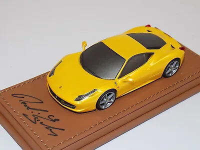1/43 MR Ferrari 458 Italia Tristrato Yellow Frankfurt 2009 Pres. $20/20 Signed • $349.95