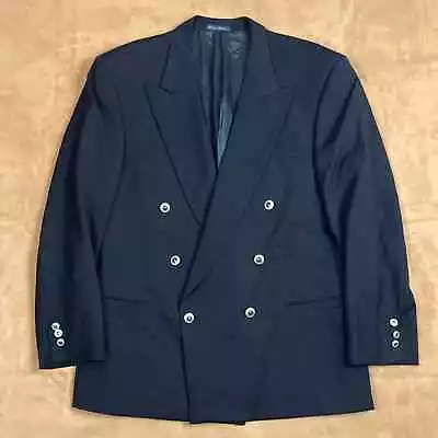 52/42 VERSACE Classic V2 Double Breasted Metal Buttons Wool Jacket Coat • $129