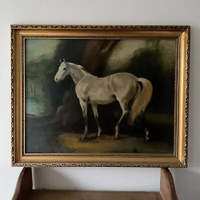 Oil Painting Equine Horse Animal Framed Vintage Original • £135