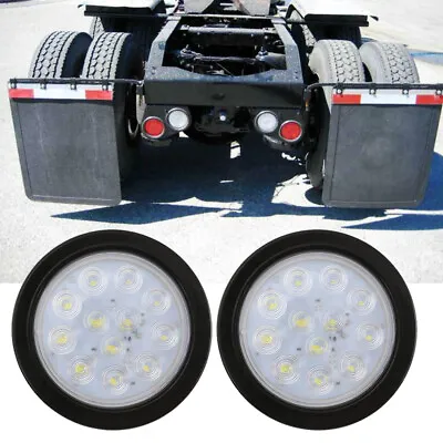 For Kenworth Peterbilt Freightliner 2X 4  White LED Tail Reverse Driving Lights • $21.98