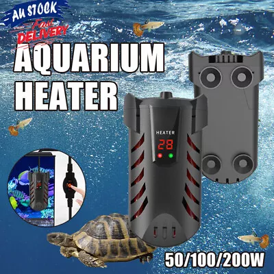 Submersible LED Aquarium Heater 120L For Aqua Fish Tank 50W -200W Thermosafe AU • $8.69