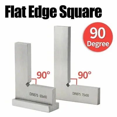 90 Degree Flat Edge Square Carpenter Square Bladed Try Square Angle Square L-sha • $24.97